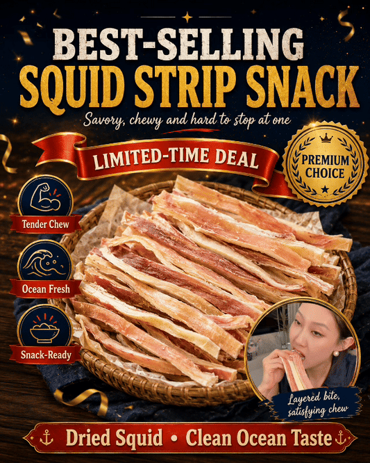 🔥 Deep-Sea Squid Strips‖ High-Protein Ready-to-Eat Seafood Snack for Smarter Daily Snacking-A