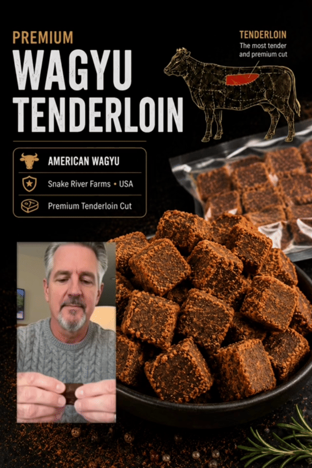 🥩 Premium Wagyu Beef Bites – 100% American Wagyu Tenderloin-A