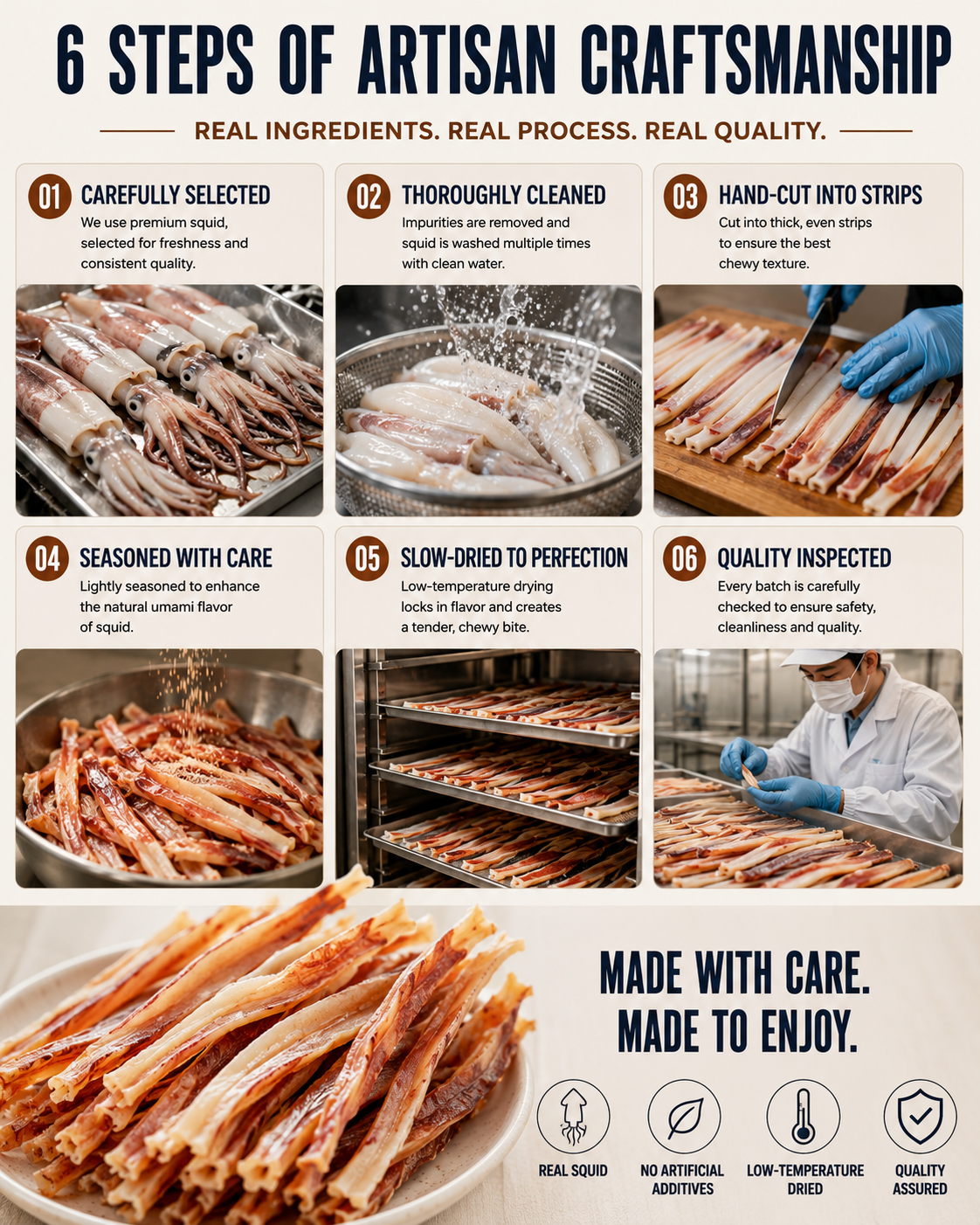 🔥 Deep-Sea Squid Strips‖ High-Protein Ready-to-Eat Seafood Snack for Smarter Daily Snacking-A