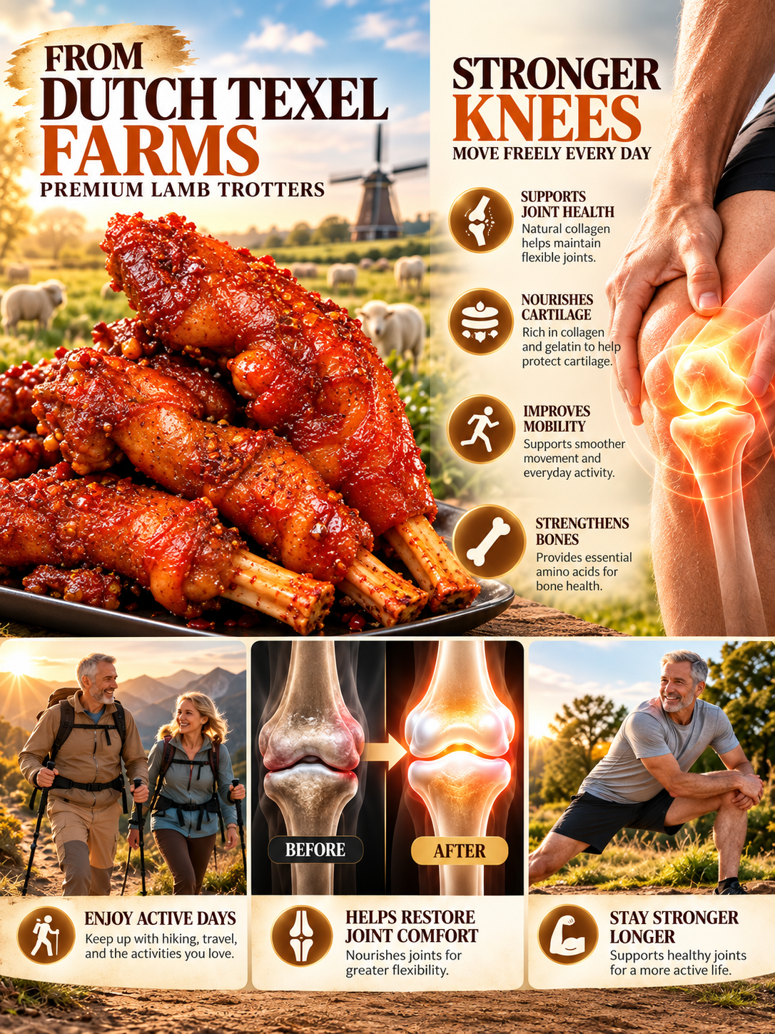 🐑BBQ Lamb Trotters | Smoky, Savory & Fall-Off-The-Bone Tender-FD6U