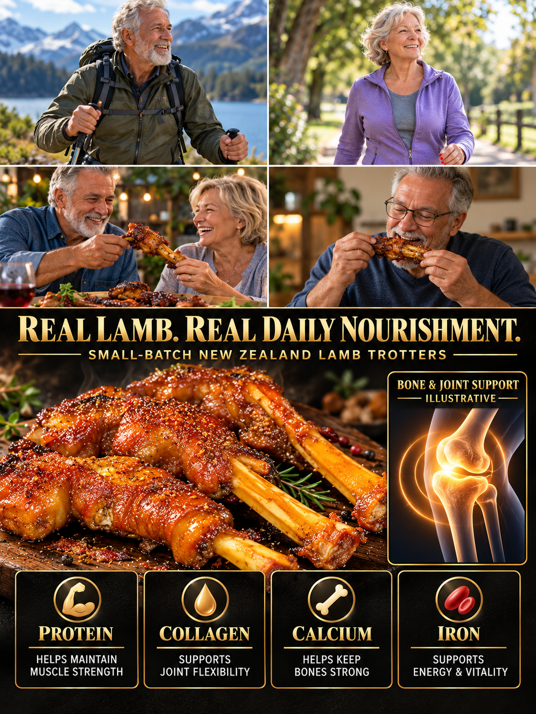 🐑Char-Grilled Lamb Trotters |Smoky Flavor • Fall-Off-The-Bone Tender • Rich in Natural Collagen-A