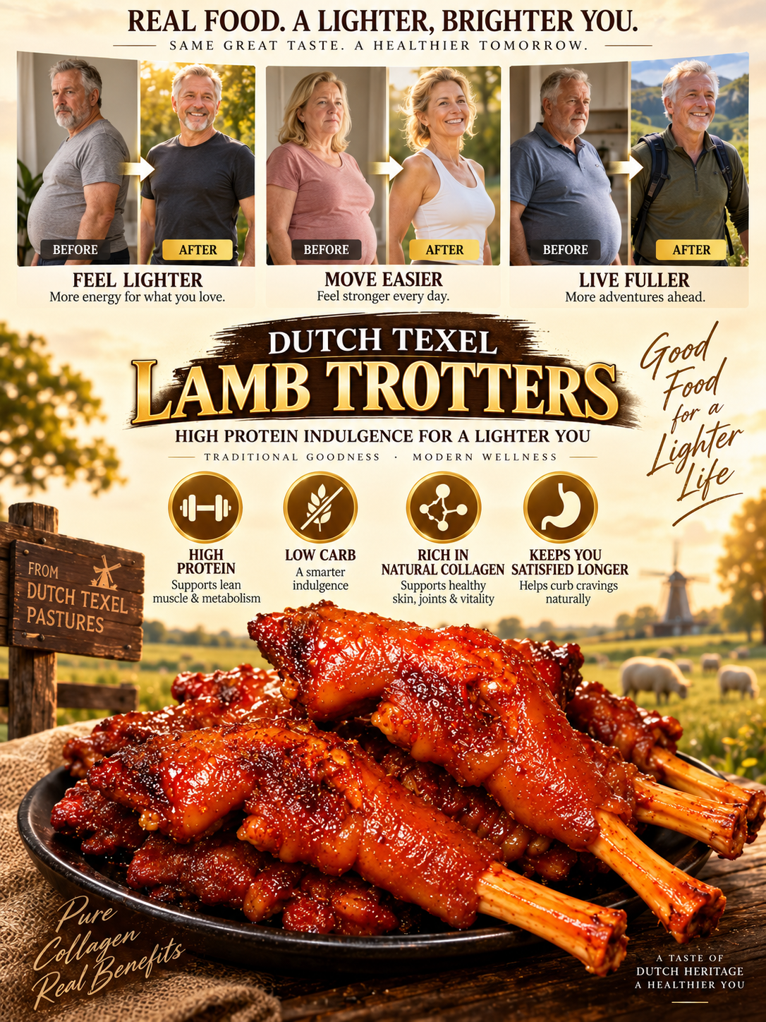 🐑BBQ Lamb Trotters | Smoky, Savory & Fall-Off-The-Bone Tender-FD6U