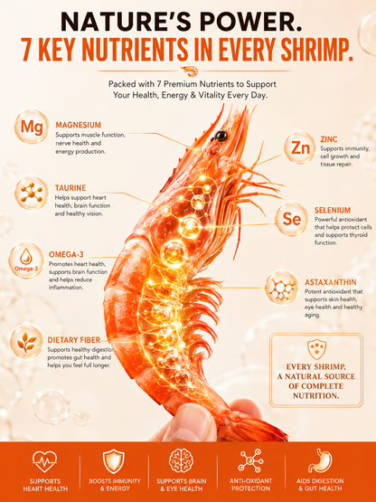 🔥 Dried Sea Shrimp ‖ No Sugar Crash, More Protein, Real Seafood Flavor-A