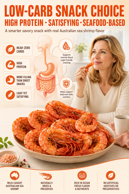 🔥 Dried Sea Shrimp ‖ No Sugar Crash, More Protein, Real Seafood Flavor-A