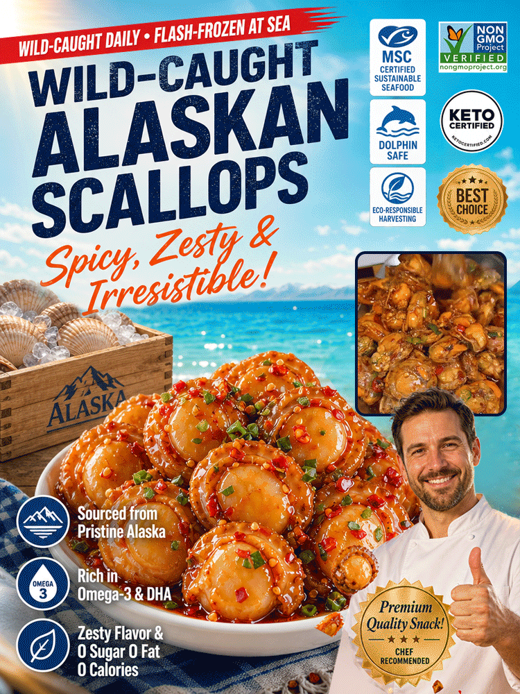 Premium Wild-Caught Scallops-A