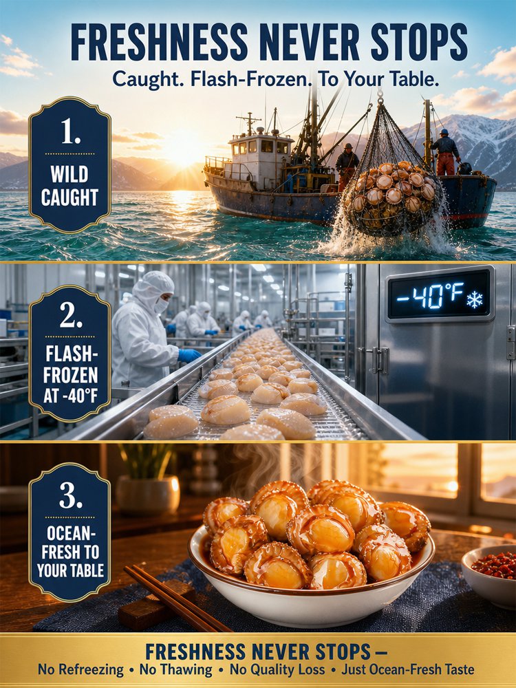 Premium Wild-Caught Scallops-A